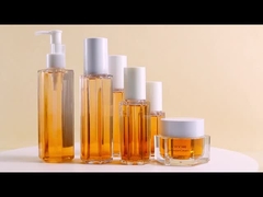 Envase cosmético de lujo 100ml 120ml 200ml Botella de loción hexagonal de plástico con bomba de pulverización de niebla corporal