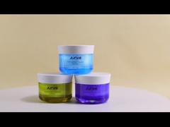 Impresión Manipulación Impresión UV Jar de plástico acrílico de doble pared de 50 ml para crema de exfoliante corporal