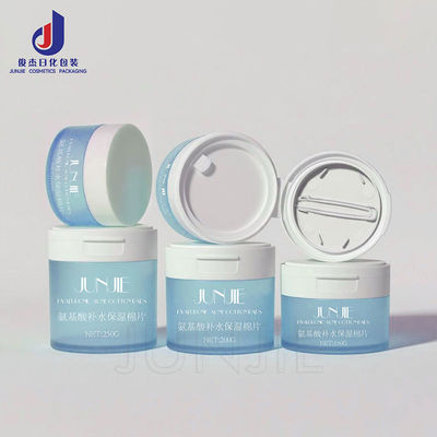 Envases recargables de PET para cosméticos con tapa abatible para cremas para el cuidado de la piel en 150g 200g 250g Tamaños