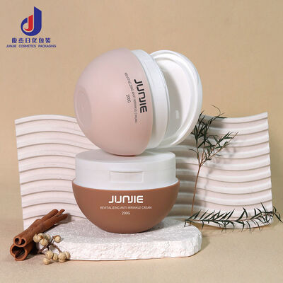 Tarros cosméticos de plástico PP de 200 g con tapa abatible para exfoliante facial y corporal, tónico, almohadillas de algodón y pinzas