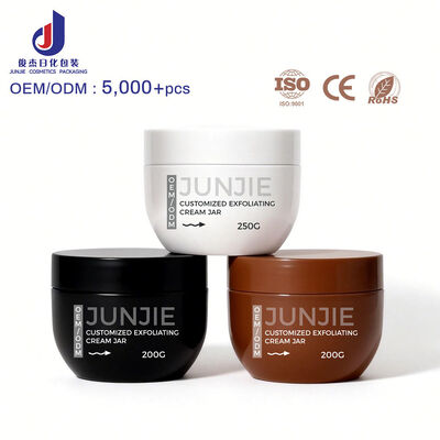 Botellas de champú de plástico transparente de 500 ml botellas de cilindro de PET Cosméticos para el embalaje